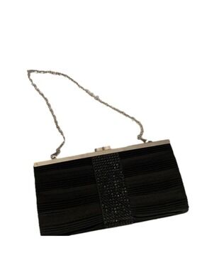 Black evening bag clutch or shoulder bag